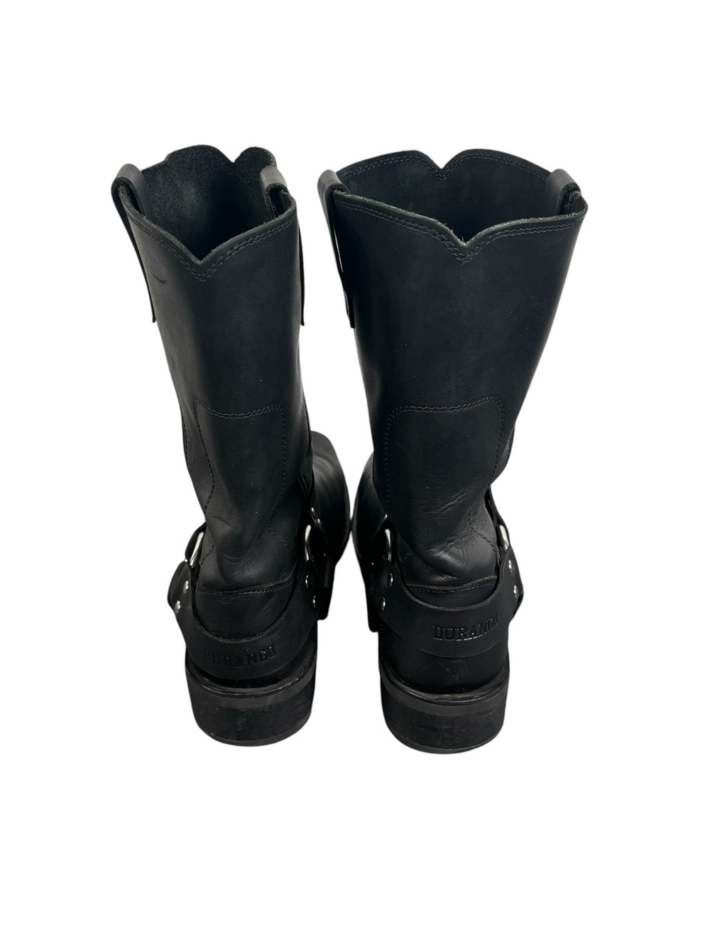 Durango DB510 11" Black Oiled Leather Harness Boots Western Biker Moto Size 10EE